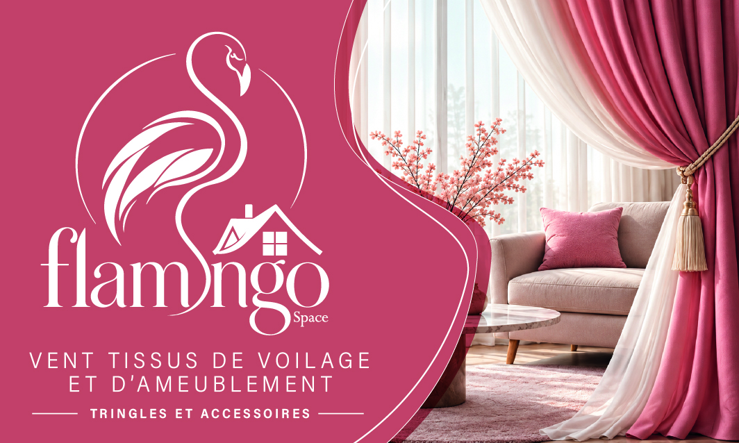 Tissus de voilage et d'ameublement Flamingo Space